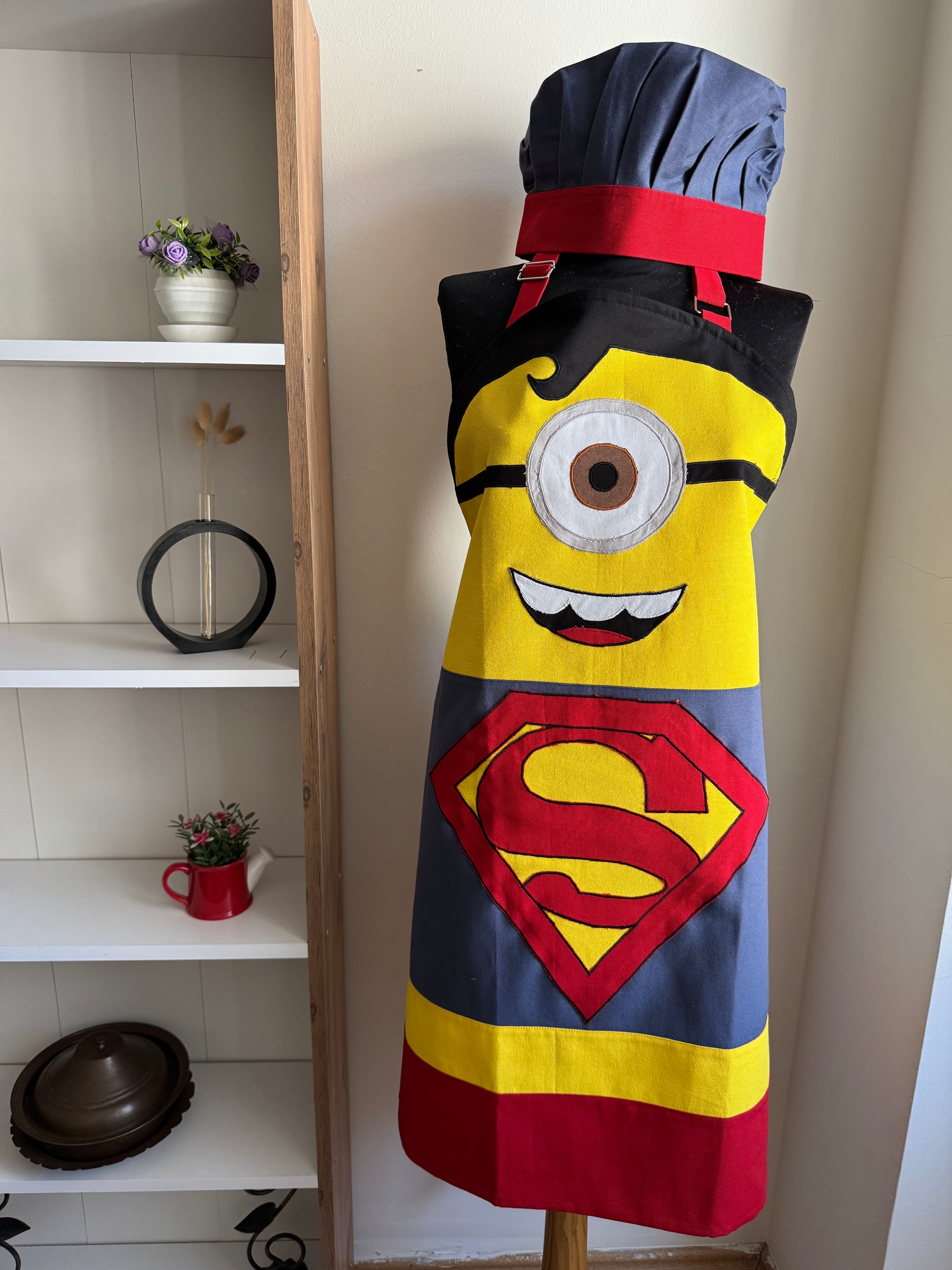 El Yapımı Süper Kahraman Minion Mutfak Önlüğü Seti
