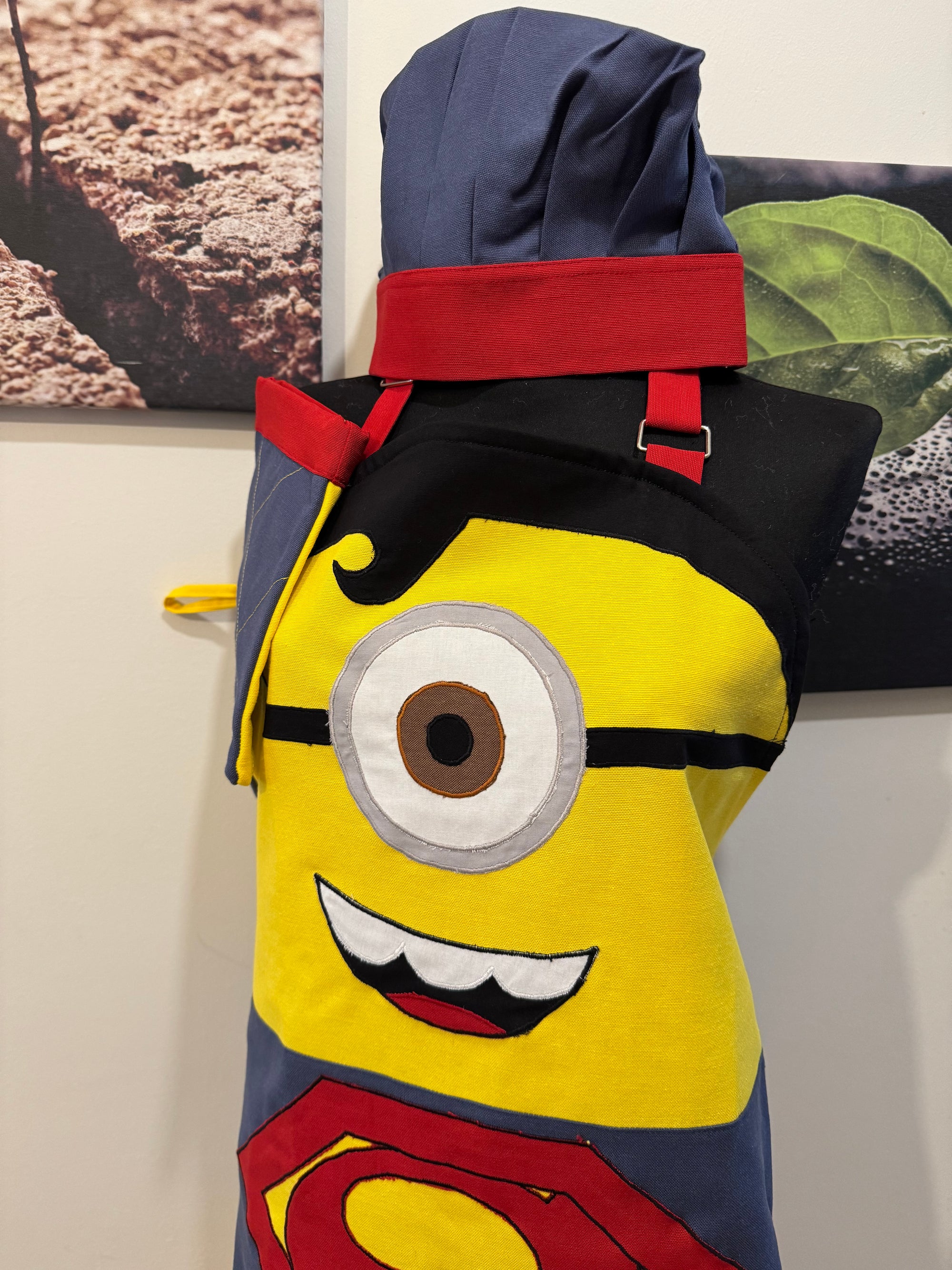 El Yapımı Süper Kahraman Minion Mutfak Önlüğü Seti