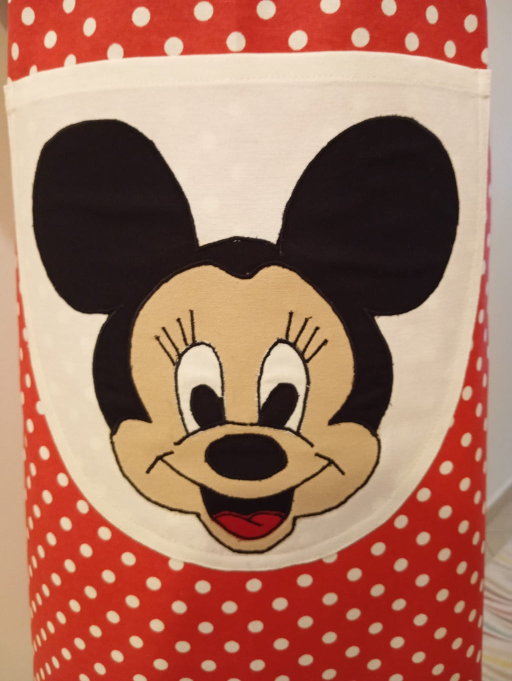 El Yapımı Kırmızı Puantiyeli Mutfak Önlüğü Seti - Cepli Tasarım - Kendinize Sevgiliye Arkadaşa Hediye