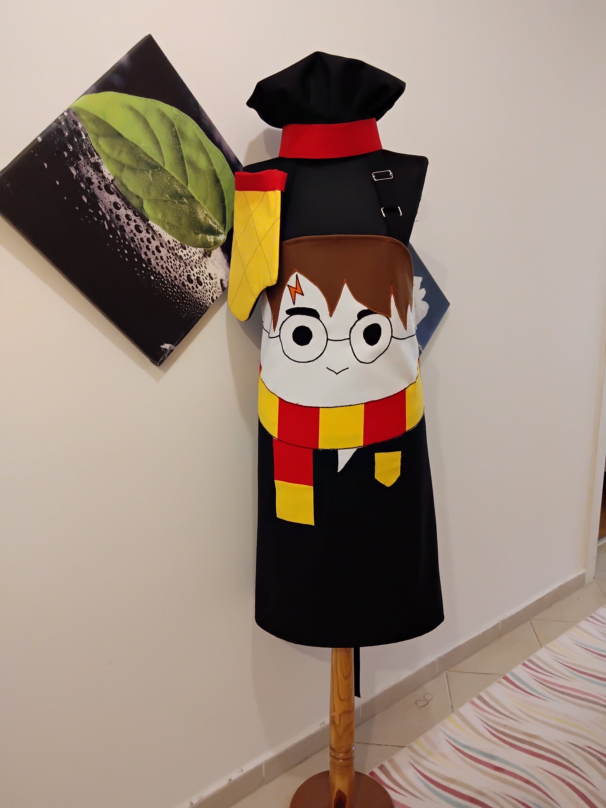 Harry Potter Temalı El Emeği Mutfak Önlüğü Seti Arkadaşa Sevgiliye Hediye