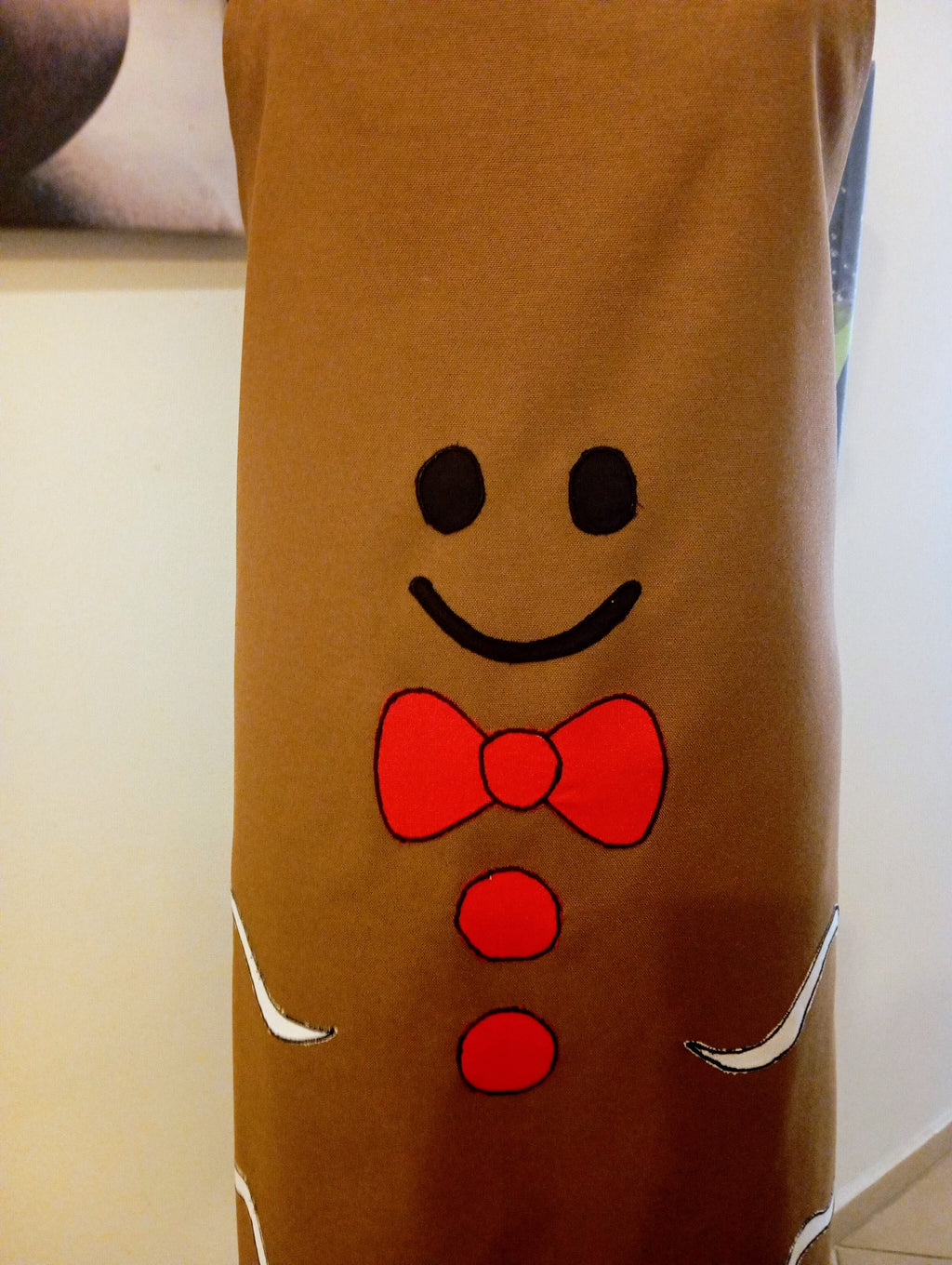 El Yapımı Zencefilli Kurabiye Adam Mutfak Önlüğü ve Şef Şapkası Seti - Yılbaşı Özel Önlüğü Seti