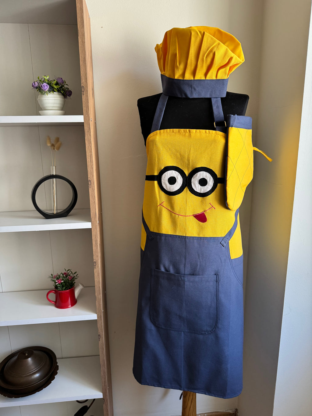 Minion Temalı Mutfak Önlüğü Seti