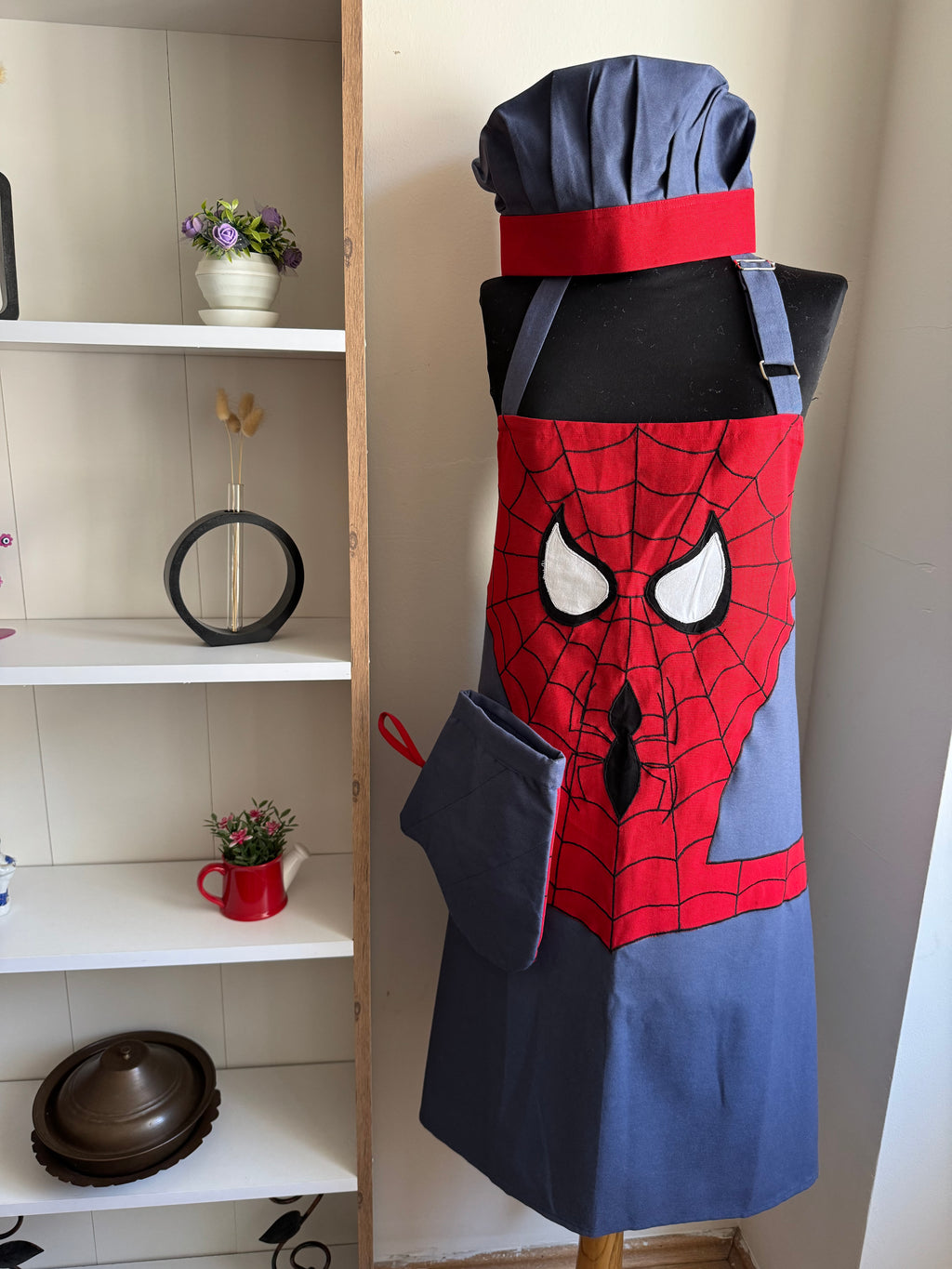Örümcek Adam (Spiderman) Temalı Mutfak Önlüğü Seti