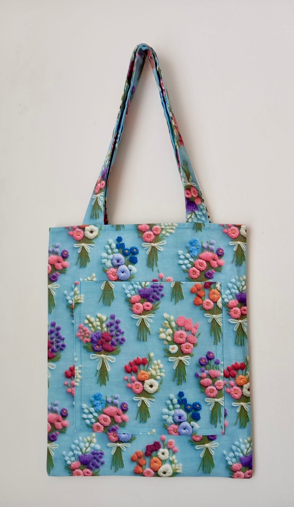 Sanatsal Avrupa Kolaj Desenli Cepli Bez Çanta | Tote Bag (Copy)