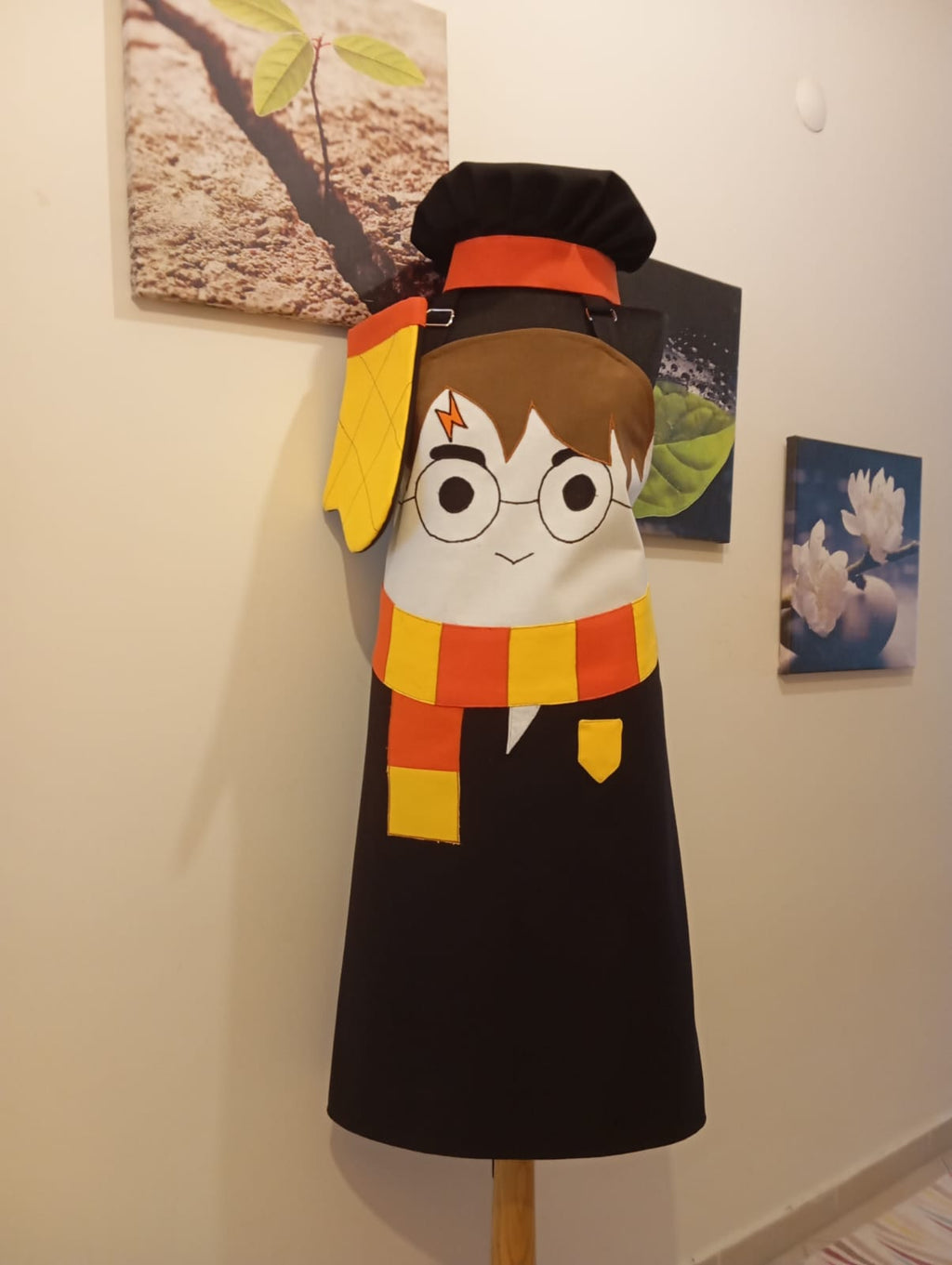 Harry Potter Temalı El Emeği Mutfak Önlüğü Seti Arkadaşa Sevgiliye Hediye