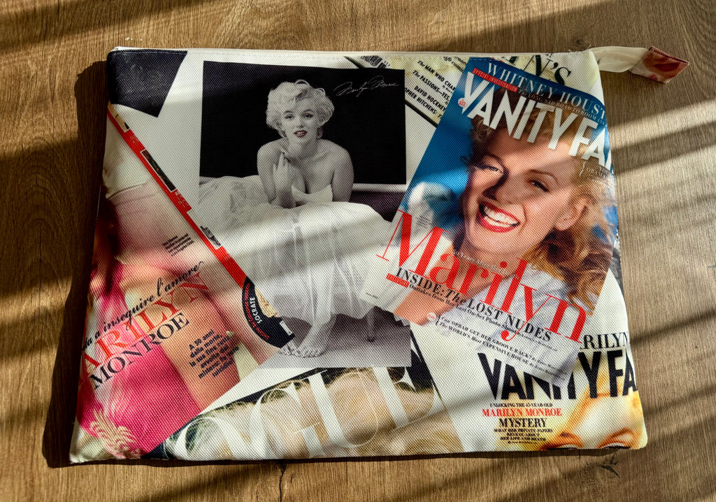 Vintage Marilyn Monroe Bilgisayar Çantası | İçi Astarlı & El Yapımı Korumalı Laptop Kılıfı
