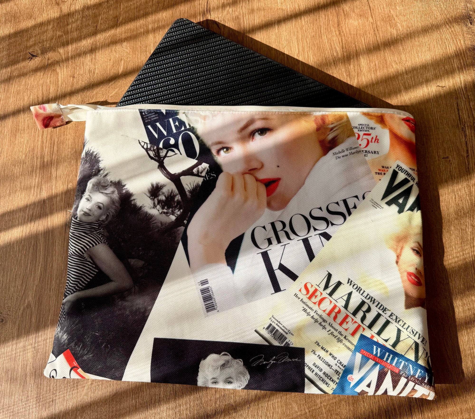 Vintage Marilyn Monroe Bilgisayar Çantası | İçi Astarlı & El Yapımı Korumalı Laptop Kılıfı