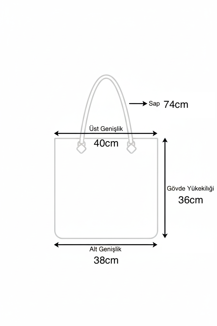 Astarlı ve Fermuarlı El Yapımı Omuz Çantası - Borde Yeşil Çizgili Kağıt İp Çanta